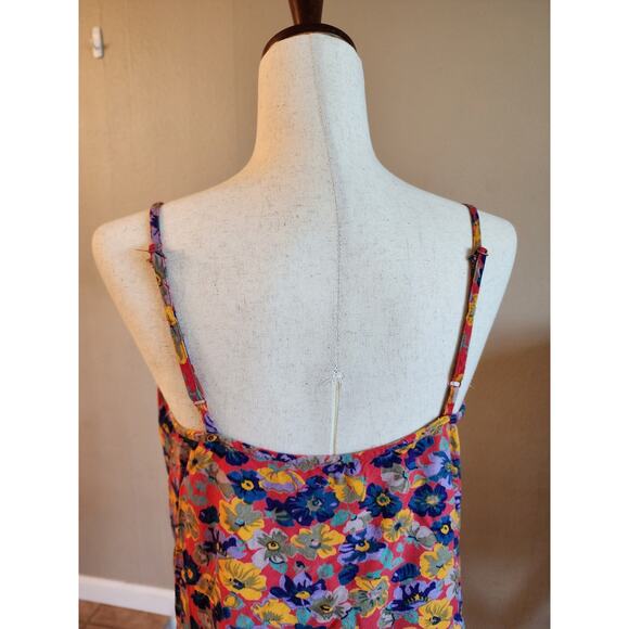 Kimchi Blue Women's Spaghetti Strap Slip Dress SZ Large Floral Boho - Picture 4 of 8